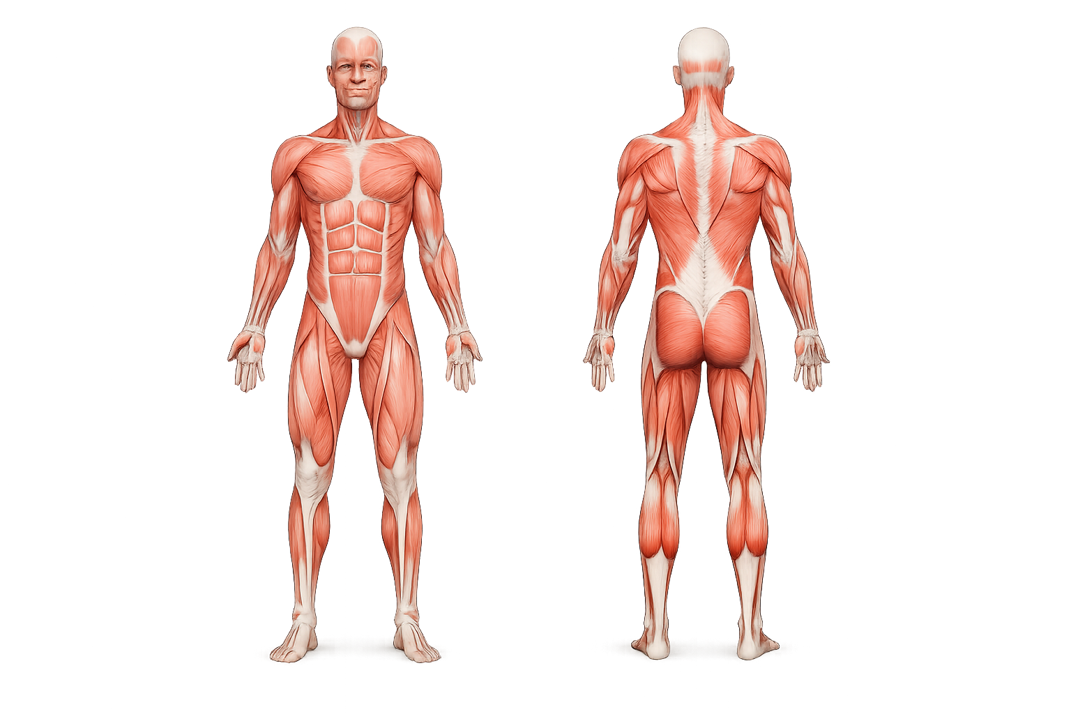 Mapa anatómico interactivo con hallazgos marcados sobre el cuerpo